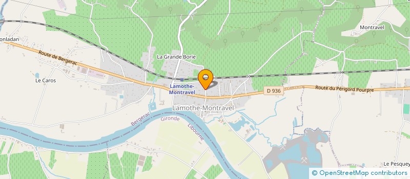 localisation de l'entreprise MONSIEUR THIERRY BARBE  LAMOTHE-MONTRAVEL