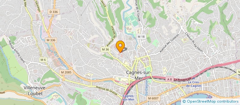 localisation de l'entreprise MONSIEUR THIERRY BARBI à CAGNES-SUR-MER
