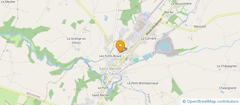 localisation de l'entreprise MONSIEUR THIERRY BARBIER à SAINT-BENOIT-DU-SAULT