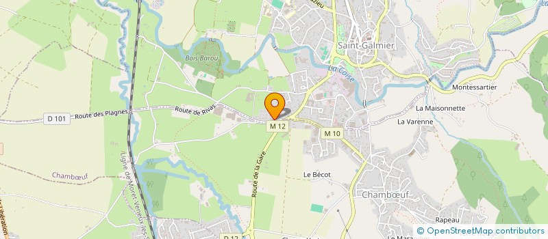 localisation de l'entreprise MONSIEUR THIERRY BARBIER  SAINT-GALMIER