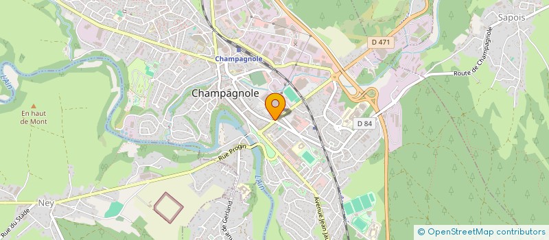 localisation de l'entreprise MONSIEUR THIERRY BARONNAT à CHAMPAGNOLE
