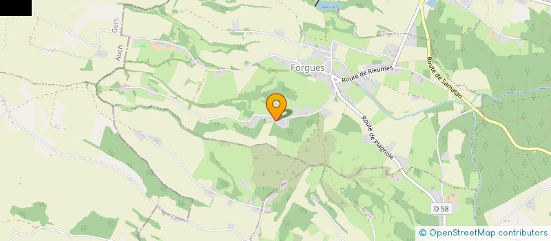 localisation de l'entreprise MONSIEUR THIERRY BARRA  FORGUES