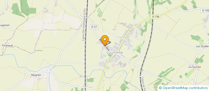 localisation de l'entreprise MONSIEUR THIERRY BARRAUD  COURCOME