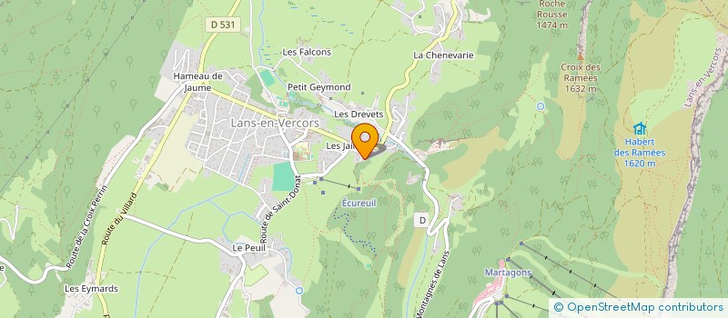 localisation de l'entreprise MONSIEUR THIERRY BARRE  LANS-EN-VERCORS