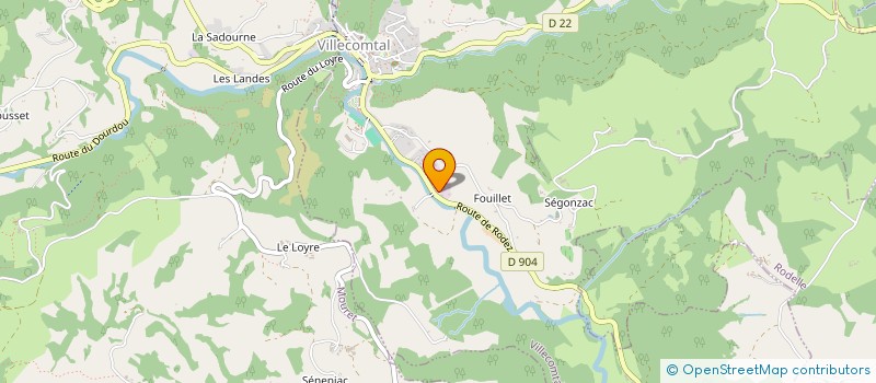 localisation de l'entreprise MONSIEUR THIERRY BARRE  VILLECOMTAL