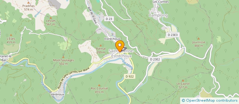 localisation de l'entreprise MONSIEUR THIERRY BATTISTUTA  SAINT-ETIENNE-ESTRECHOUX