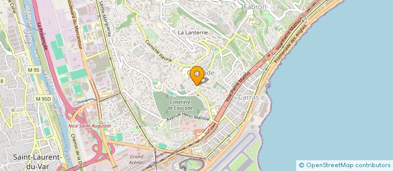 localisation de l'entreprise MONSIEUR THIERRY BAUD à NICE