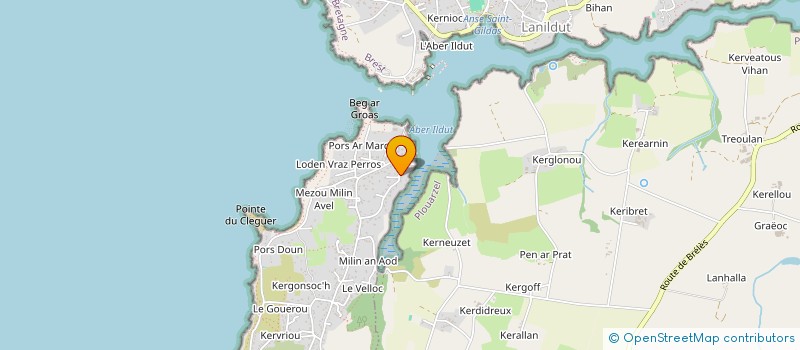 localisation de l'entreprise MONSIEUR THIERRY BAUDOIN  LAMPAUL-PLOUARZEL