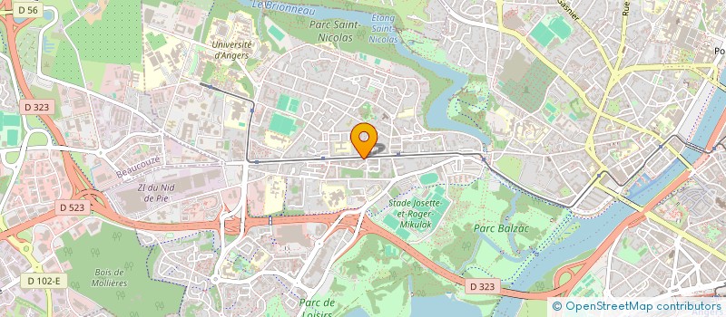 localisation de l'entreprise MONSIEUR THIERRY BAUDOUIN  ANGERS