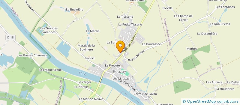 localisation de l'entreprise MONSIEUR THIERRY BAUGE  POUZAY