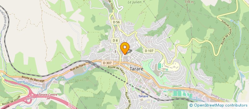 localisation de l'entreprise MONSIEUR THIERRY BAULE à TARARE