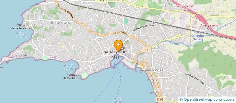 localisation de l'entreprise MONSIEUR THIERRY BAUMONT à SANARY-SUR-MER