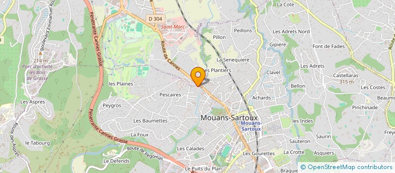 localisation de l'entreprise MONSIEUR THIERRY BEAUCHET  MOUANS-SARTOUX