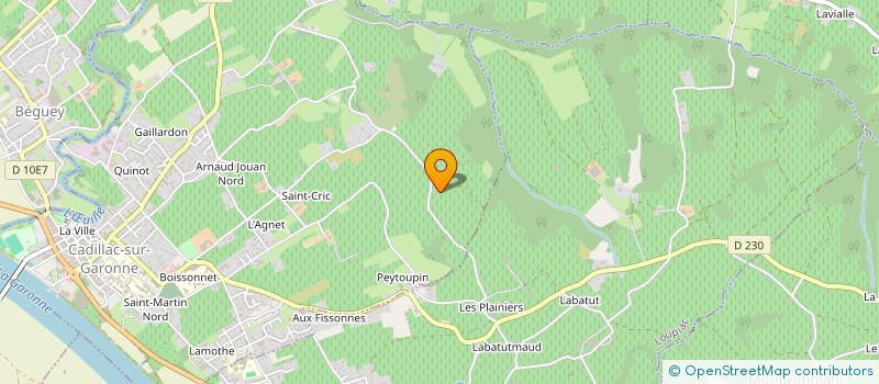 localisation de l'entreprise MONSIEUR THIERRY BEAUDEAU  SAINTE-CROIX-DU-MONT