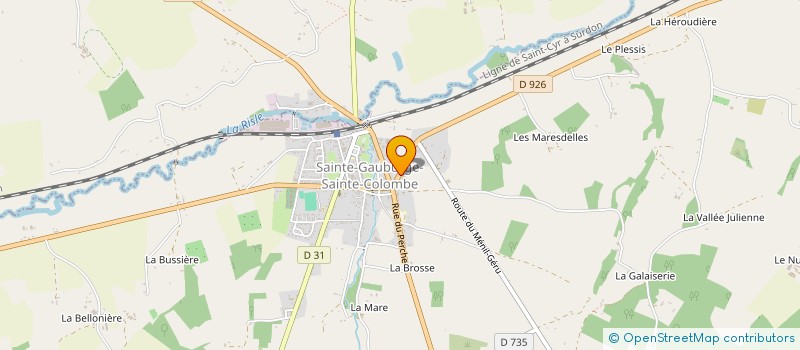 localisation de l'entreprise MONSIEUR THIERRY BEAUDOIN à SAINTE-GAUBURGE-SAINTE-COLOMBE