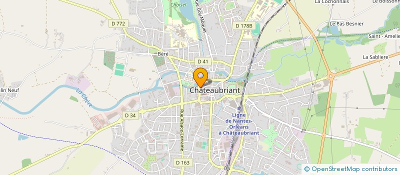 localisation de l'entreprise MONSIEUR THIERRY BEAUFRETON  CHATEAUBRIANT