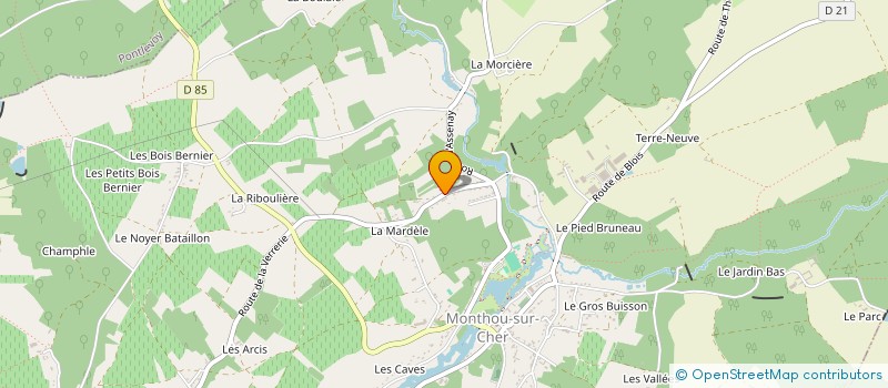 localisation de l'entreprise MONSIEUR THIERRY BEAUVAIS  MONTHOU-SUR-CHER