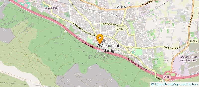 localisation de l'entreprise MONSIEUR THIERRY BECCA à CHATEAUNEUF-LES-MARTIGUES
