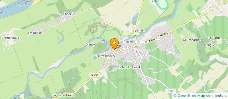 localisation de l'entreprise MONSIEUR THIERRY BECLAIR  ROCHEFORT-SUR-LOIRE