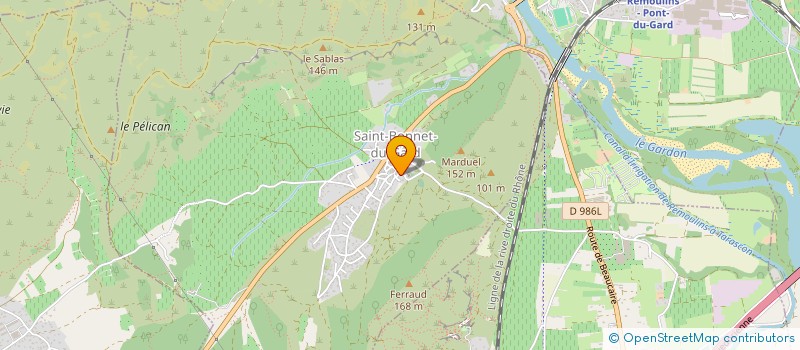 localisation de l'entreprise MONSIEUR THIERRY BEDEL  SAINT-BONNET-DU-GARD