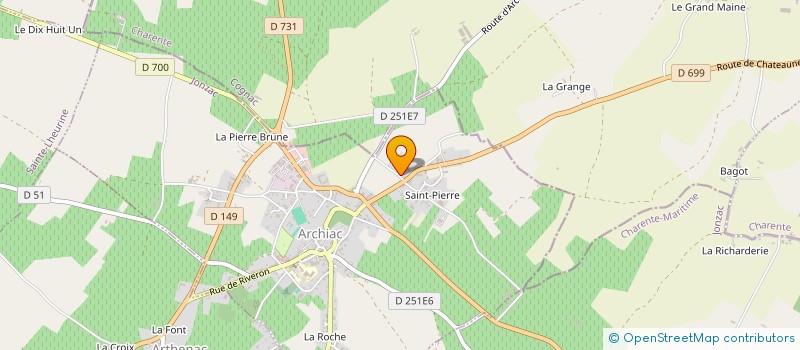localisation de l'entreprise MONSIEUR THIERRY BELAIR  ARCHIAC