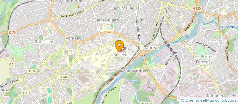 localisation de l'entreprise MONSIEUR THIERRY BELAIR  LIMOGES