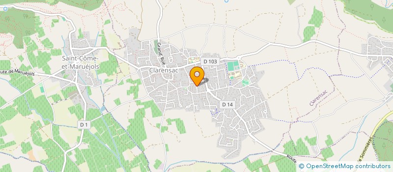 localisation de l'entreprise MONSIEUR THIERRY BELET  CLARENSAC