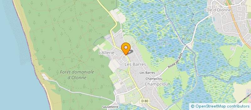 localisation de l'entreprise MONSIEUR THIERRY BELHUMEUR  LES SABLES-D'OLONNE