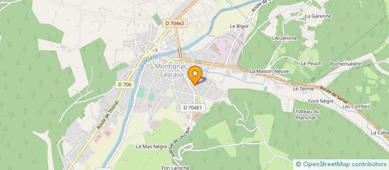 localisation de l'entreprise MONSIEUR THIERRY BELLEPERCHE à MONTIGNAC-LASCAUX