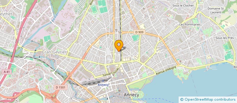 localisation de l'entreprise MONSIEUR THIERRY BELLET à ANNECY