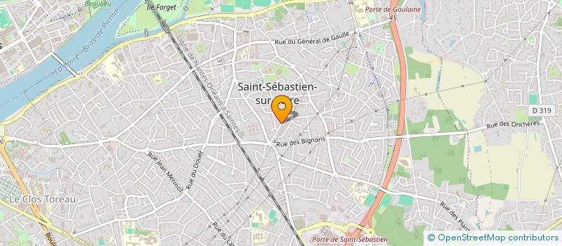 localisation de l'entreprise MONSIEUR THIERRY BELTHE à SAINT-SEBASTIEN-SUR-LOIRE