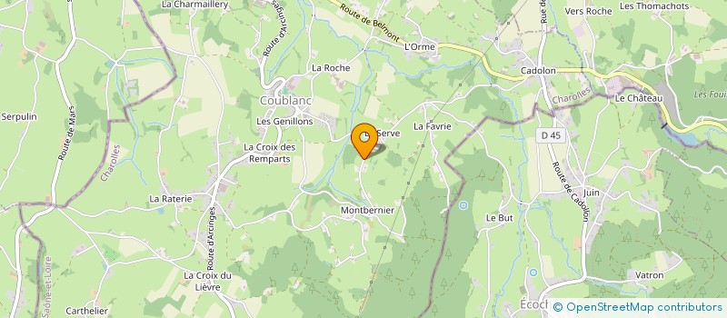 localisation de l'entreprise MONSIEUR THIERRY BENAS  COUBLANC