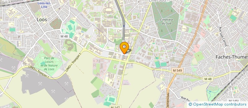 localisation de l'entreprise MONSIEUR THIERRY BENEZECH  LOOS