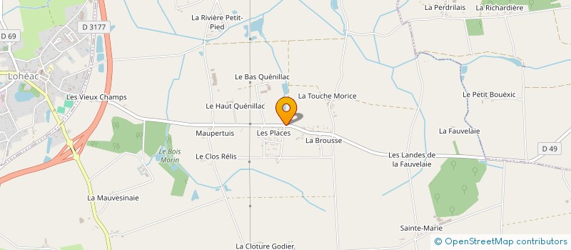 localisation de l'entreprise MONSIEUR THIERRY BENOIST  GUIPRY-MESSAC