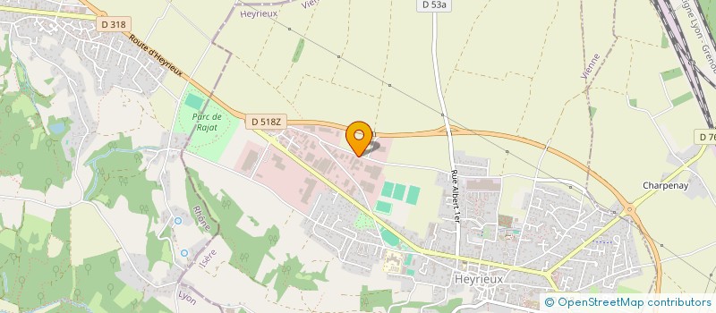 localisation de l'entreprise MONSIEUR THIERRY BERLINGARD  HEYRIEUX