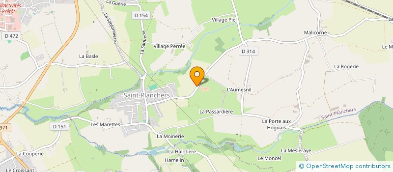 localisation de l'entreprise MONSIEUR THIERRY BERNARD à SAINT-PLANCHERS