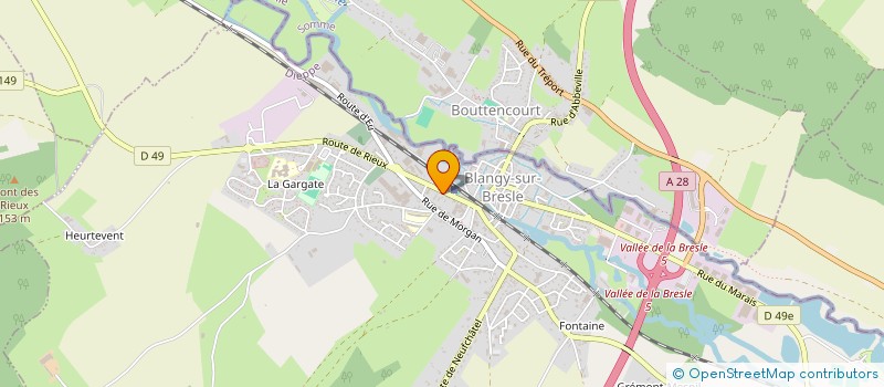 localisation de l'entreprise MONSIEUR THIERRY BERNARD  BLANGY-SUR-BRESLE