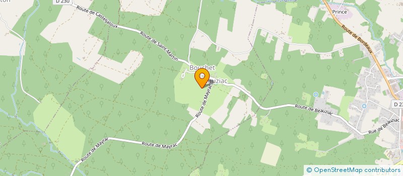 localisation de l'entreprise MONSIEUR THIERRY BERNEDE  BEAUZIAC