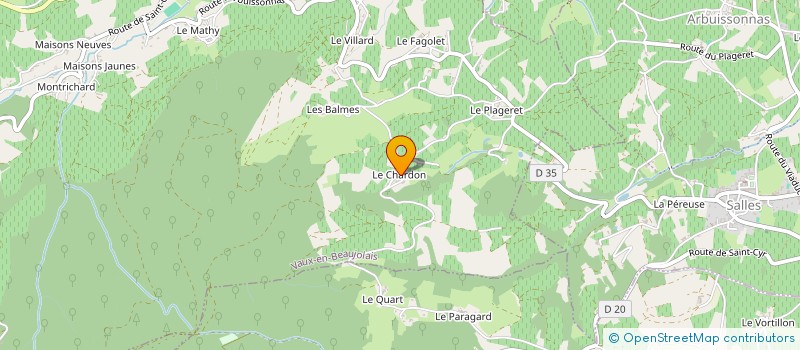 localisation de l'entreprise MONSIEUR THIERRY BERTHELIER  VAUX-EN-BEAUJOLAIS