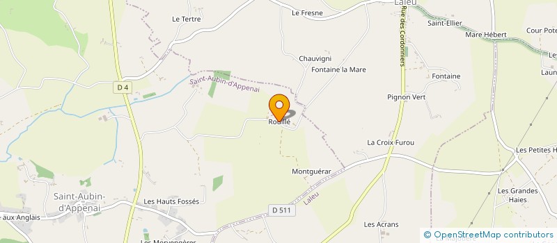 localisation de l'entreprise MONSIEUR THIERRY BESNIARD à SAINT-AUBIN-D APPENAI