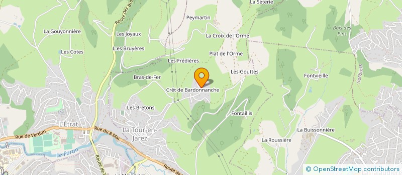 localisation de l'entreprise MONSIEUR THIERRY BESQUEUT à LA TOUR-EN-JAREZ