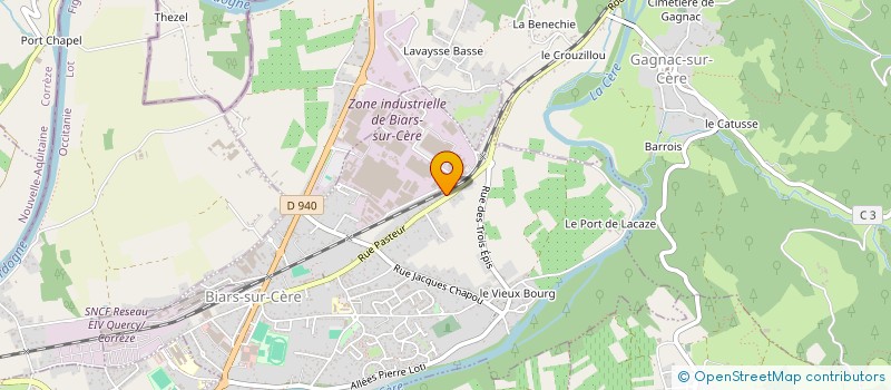 localisation de l'entreprise MONSIEUR THIERRY BEYNE  BIARS-SUR-CERE