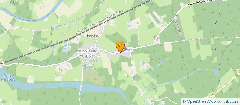 localisation de l'entreprise MONSIEUR THIERRY BIDON  SAINT JEAN DU BOIS