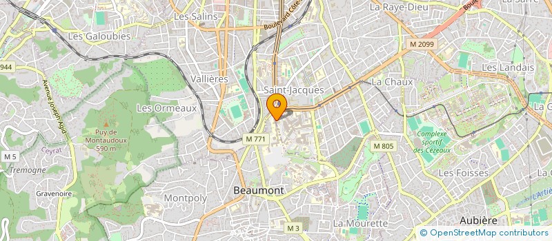 localisation de l'entreprise MONSIEUR THIERRY BILBAULT à CLERMONT-FERRAND