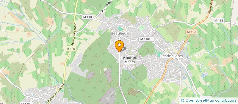 localisation de l'entreprise MONSIEUR THIERRY BILLARD à BEAULIEU