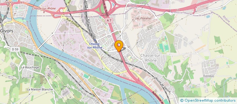 localisation de l'entreprise MONSIEUR THIERRY BLACHE  CHASSE-SUR-RHONE