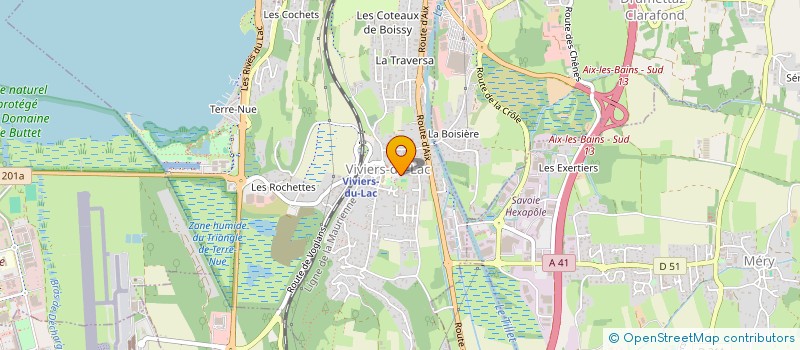 localisation de l'entreprise MONSIEUR THIERRY BLAISE  VIVIERS-DU-LAC