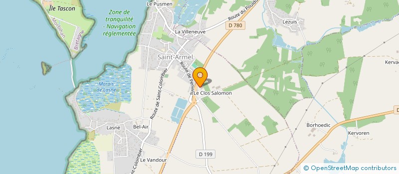 localisation de l'entreprise MONSIEUR THIERRY BLAISE  SAINT-ARMEL