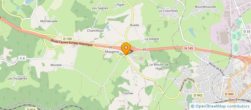 localisation de l'entreprise MONSIEUR THIERRY BLANC à SAINT-SULPICE-LE-GUERETOIS