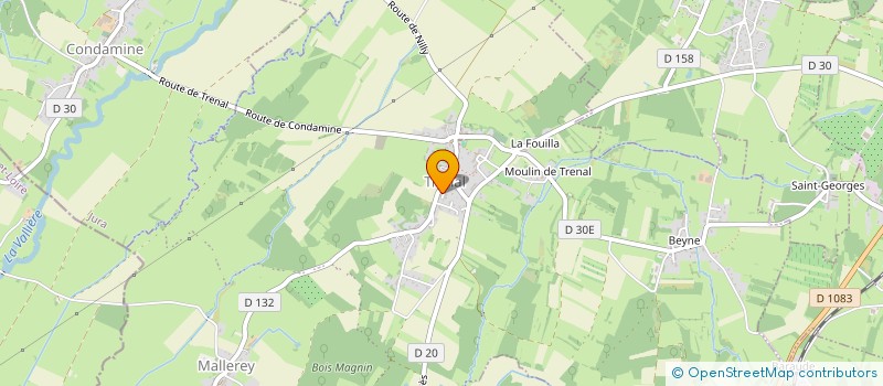 localisation de l'entreprise MONSIEUR THIERRY BLANCHARD  TRENAL